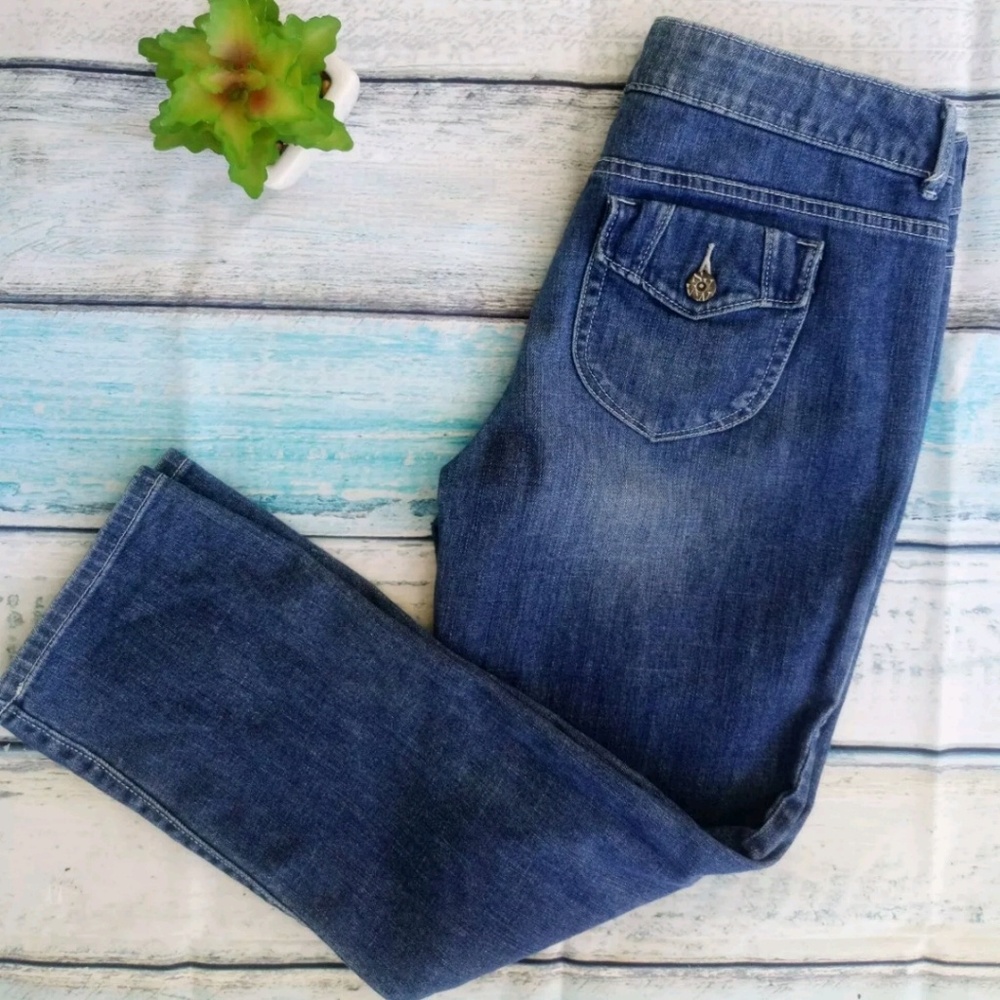 Vera Wang Cropped Capri Jeans Size 6